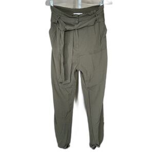 Treasure & Bond Paper bag Waist Jogger Pants W/ S Olive Green Utility LN/NWOT